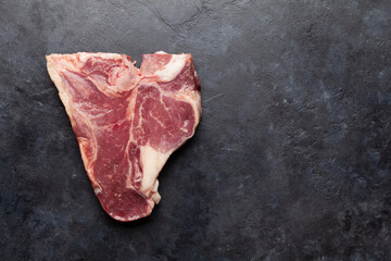 Porterhouse raw beef steak
