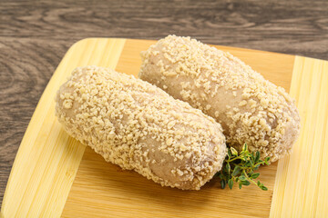 Raw chicken cutlet for roast