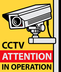 Surveillance CCTV video camera sign or symbol