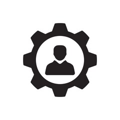 Obraz premium Human resource management icon ( vector illustration )
