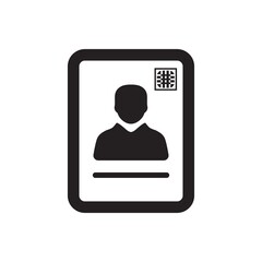 Identification card icon 