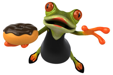 Fototapeta premium Fun frog - 3D Illustration