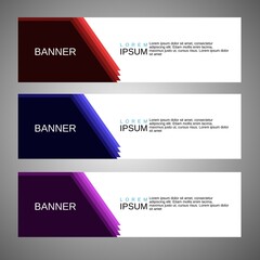 Banner background, Modern vector design, vector template.