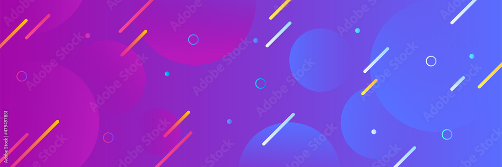 Poster spread line gradient purple colorful abstract design banner