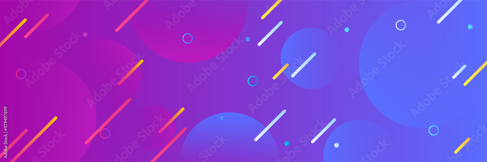 Poster spread line gradient purple colorful abstract design banner