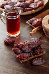 Tea and dried dates.