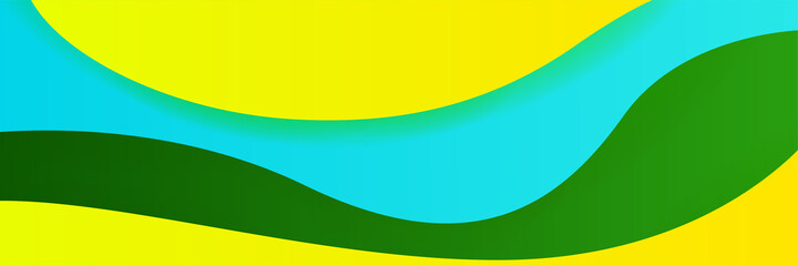 Dynamic wave orange colorful Abstract design banner