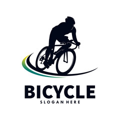 bike vintage logo design template © Shofyan