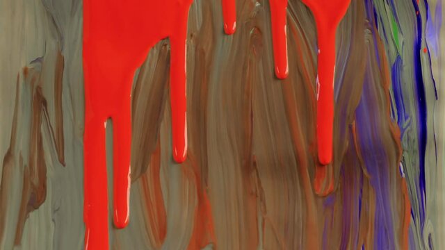 Background of paints. 4k video