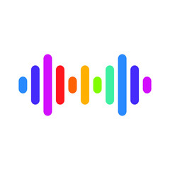 Sound Wave Logo can be used for company, icon, print, and others.