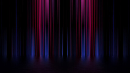 Futuristic showcase concept empty show scene Abstract geometric glow neon background,  technology banner. Product display, Scene 3D Render