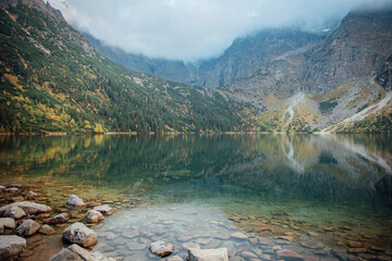 Morskie Oko lake (Eye of the Sea) at Tatra mountains in Poland. © Olena Rudo