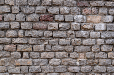 Old castle stone wall background grey texture