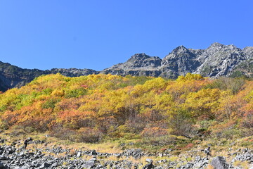 紅葉の涸沢カール