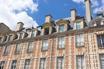 old brick building in paris