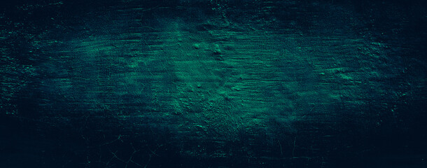 grunge abstract old cement concrete wall texture background with dark green color