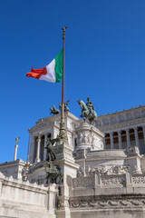 Fototapeta na wymiar Altar of the Fatherland In Rome, Italy