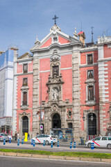 Fototapeta na wymiar Church of San Jose. Baroque Catholic temple located in the Central district of Madrid, in Spain.