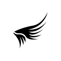Wing illustration logo vector design