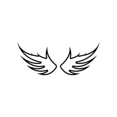 Wing illustration logo vector design