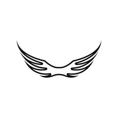 Wing illustration logo vector design