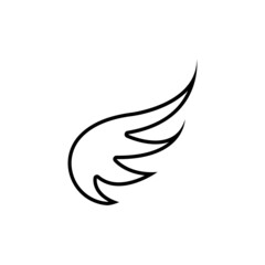 Wing illustration logo vector design