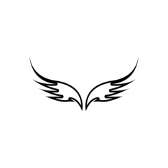 Wing illustration logo vector design