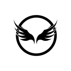 Wing illustration logo vector design