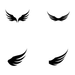 Wing illustration logo vector design