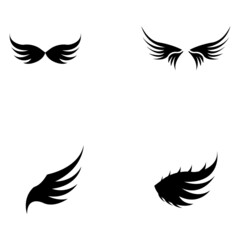 Wing illustration logo vector design