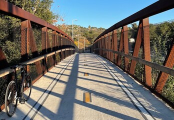 bicycle on bridge