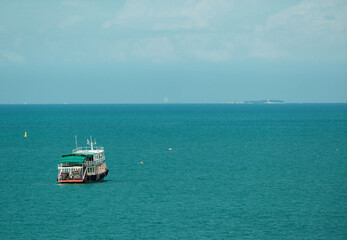 small ship in sea