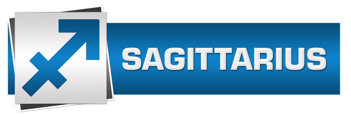 Sagittarius Blue Grey Horizontal 