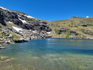 Kosciuszko national park mountains in summer 