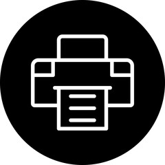 printer glyph icon