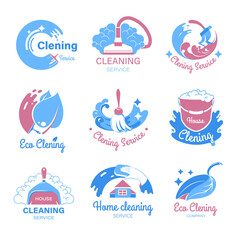 Obraz premium Cleaning service, company keeping house clean