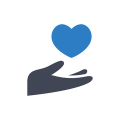 Giving love icon
