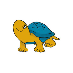 cartoon anime style turtle illustration