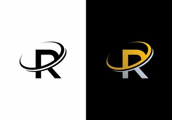 Abstract Letter R Modern Logo And icon Design Template
