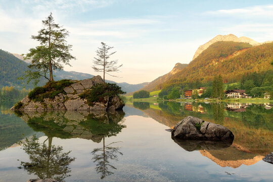 Hintersee during Sunrise in Berchtesgarden, Germany