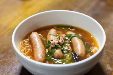 とても美味しい日本の一般家庭のラーメン