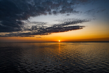 Sonnenuntergang auf der Ostsee