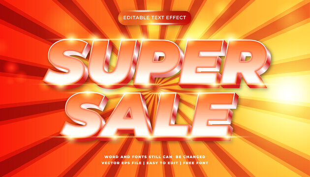 editable text effect big sale flash sale hot sale super sale flash deal mega sale super deal