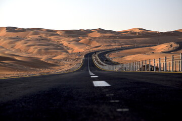 road in desert