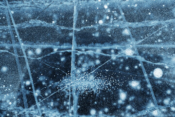 texture ice bubbles air baikal gas hydrogen sulfide nature winter background