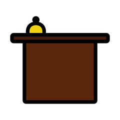 Hotel Reception Desk Icon