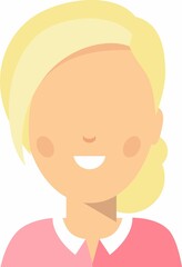 Avatar of business women in colorful flat style.
