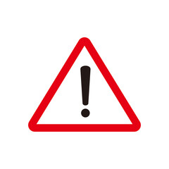 Hazard sign. Attention icon. Hazard warning attention sign. exclamation mark icon. Risk symbol sign