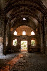 Obraz premium Fethiye Kayaköy stone houses and ruins