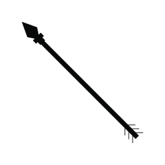 Arrow icon vector. onion illustration sign. hunting symbol. weapon logo.